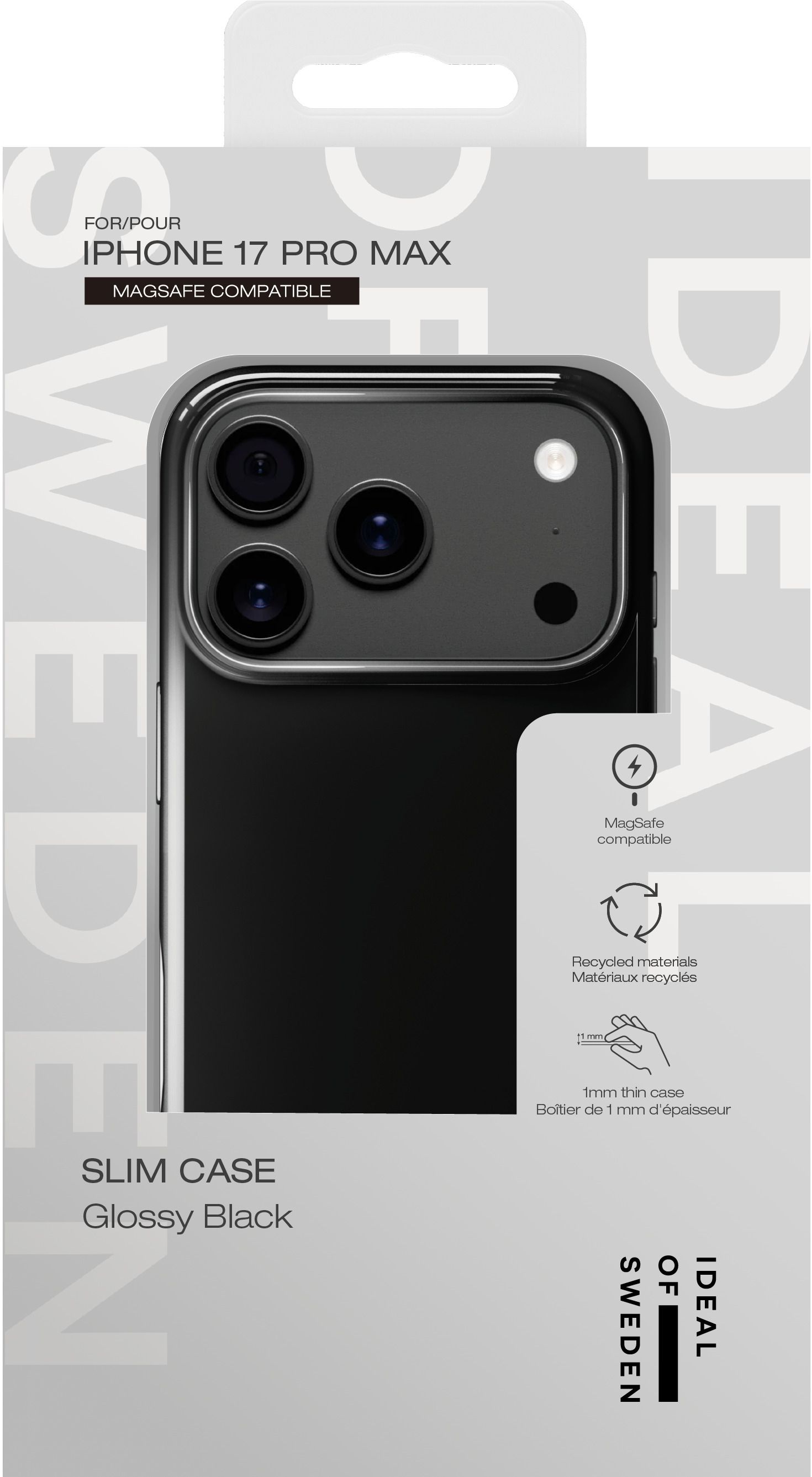 iDeal of Sweden Slim Case MagSafe iPhone 17 Pro Max Glossy Black – image 4