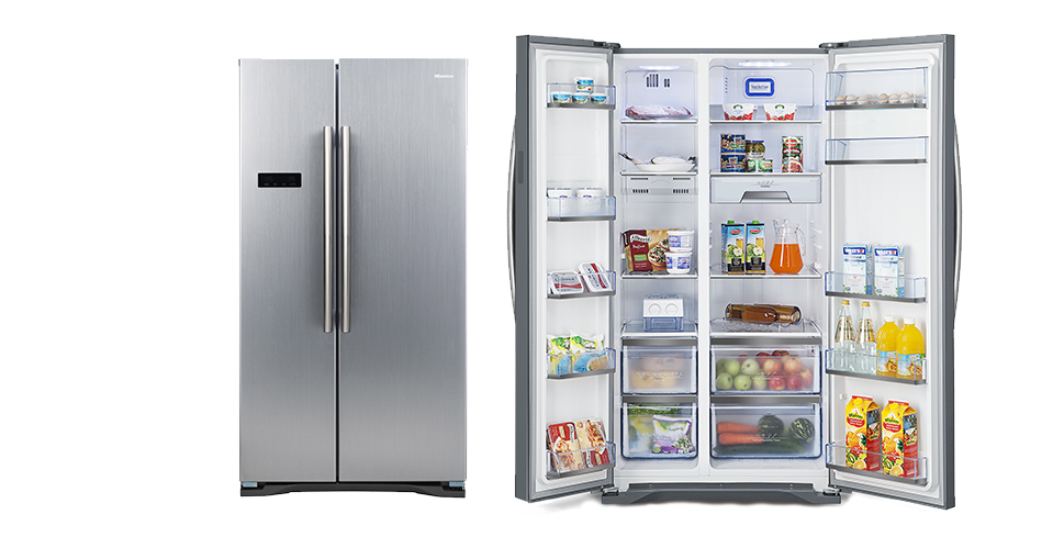 Hisense RC-76WS4SAA side-by-side refrigerator Freestanding