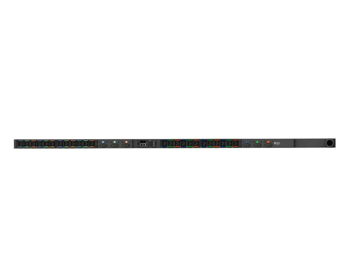 Vertiv Geist MNS3EGW1-24CF18-5CS15A0A10-S-A power distribution unit (PDU) 24 AC outlet(s) 0U Black