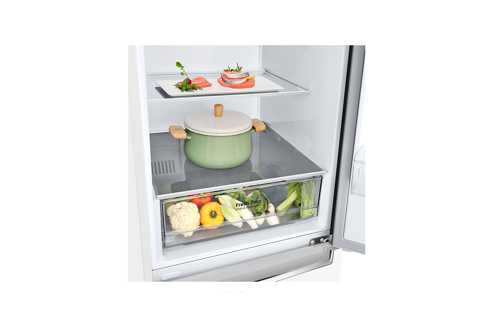 LG GBP32SWLZN fridge-freezer Freestanding – image 3