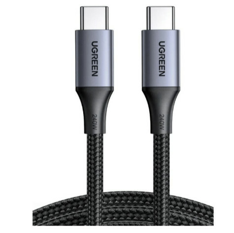 90440 Cable USB-C a USB-C 2 Metros Potencia de Carga 240W 48V/5A PD31 /30 480 Mbps Chip E-Market Carcasa de Aluminio Nylon Trenzado 90440