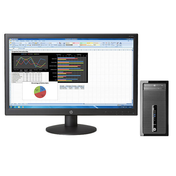 HP 400 G2 MT + V241p – image 1