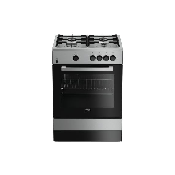 Beko FSG62000DXL cooker Freestanding cooker Gas Stainless steel
