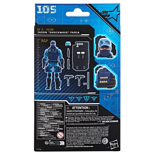 Resim Hasbro G.I. Joe Classified Series Jason «Shockwave» Faria 105 Oyuncak Figür