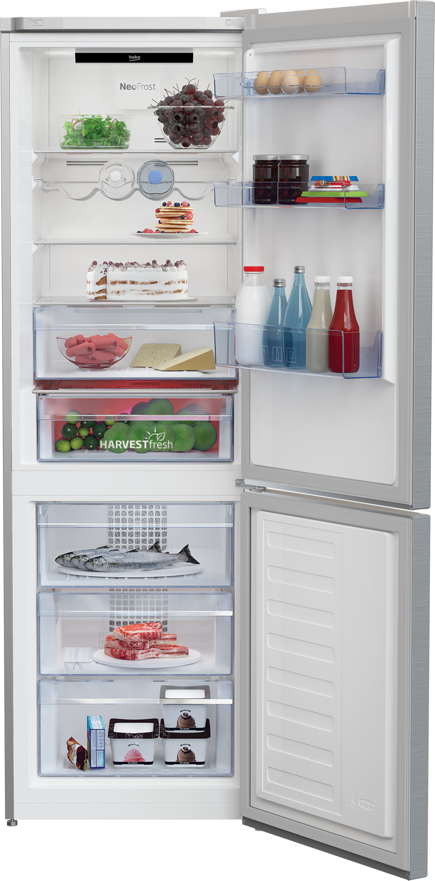 Beko RCNA366E40ZXPN fridge-freezer Freestanding – image 4
