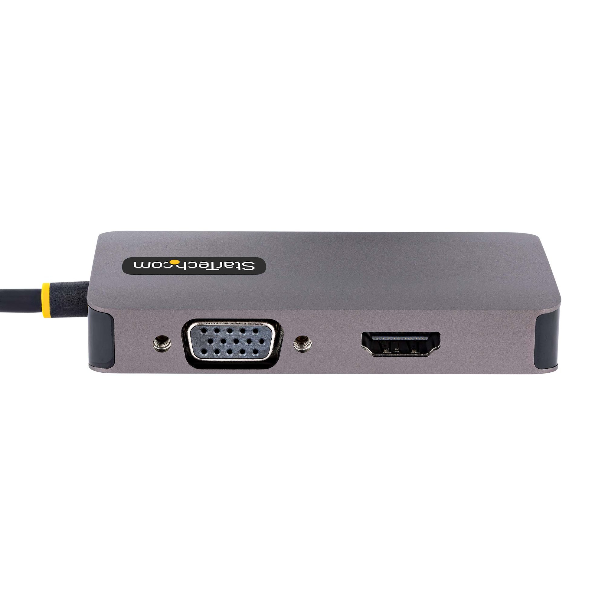 StarTech.com USB C Video Adapter, USB C to HDMI DVI VGA Adapter, Up to 4K – image 3