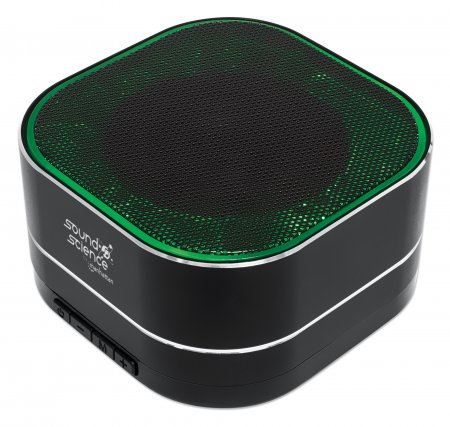 Manhattan Metallic Bluetooth Speaker, Microphone, FM Radio, Decent Sound Output (3W), 6 hour Playback time, Integrated Controls, Range 10m, microSD card reader, – image 6