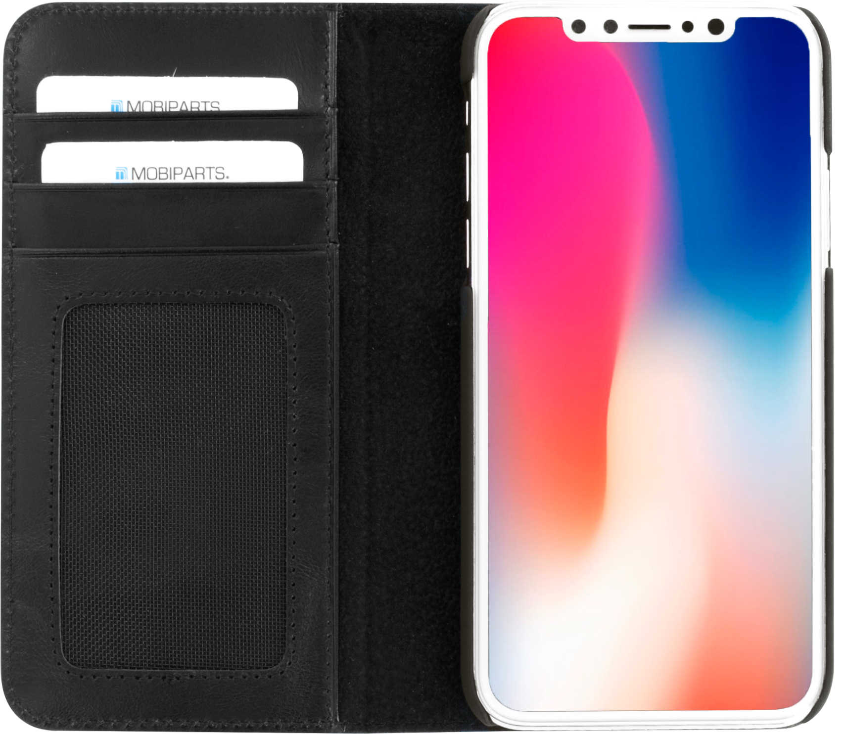 Mobiparts Excellent Wallet Case Apple iPhone X, iPhone XS Jade Black – image 4
