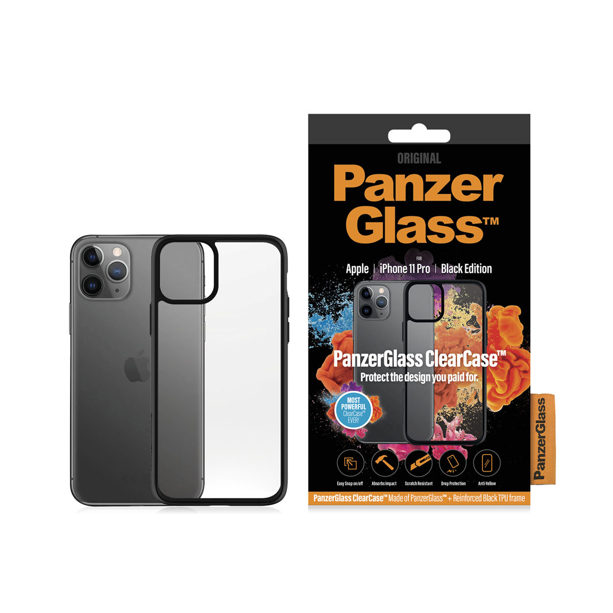 PanzerGlass ® ClearCase iPhone 11 Pro | Black – image 2