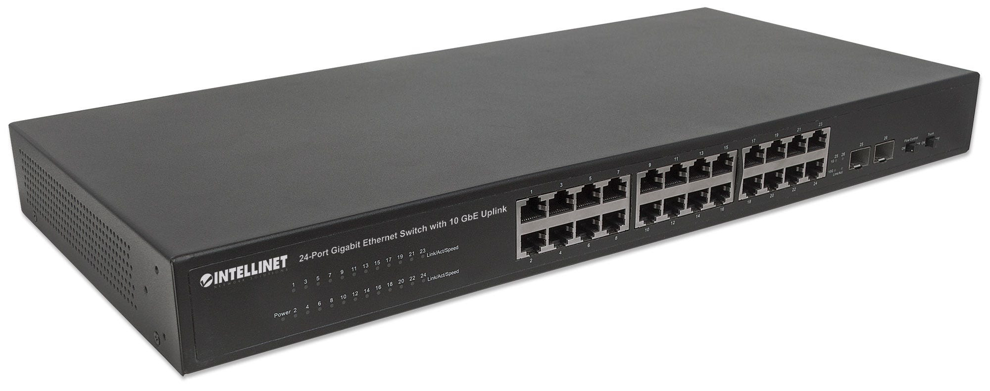 Intellinet 24-Port Gigabit Ethernet Switch with 10 GbE Uplink – image 2