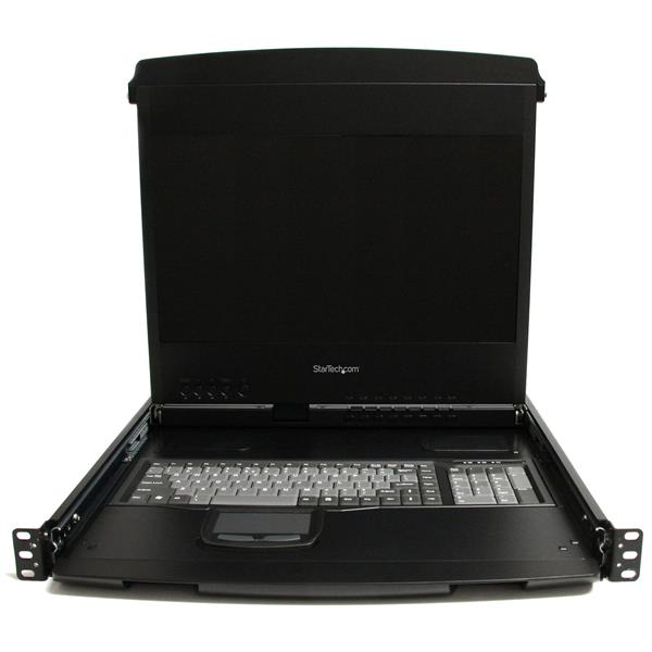 StarTech.com 1U 17” HD 1080p Dual Rail Rackmount Widescreen LCD Console – image 2