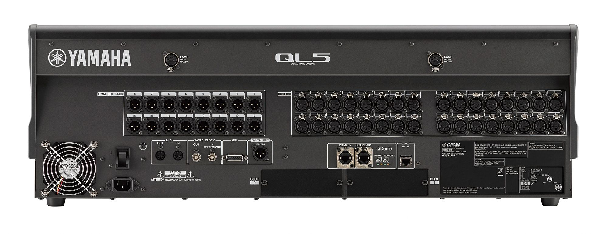 Yamaha QL5 audio mixer 72 channels Black – image 3
