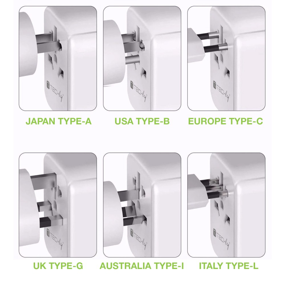 Techly I-TRAVEL-09TYWH mobile device charger White – image 5