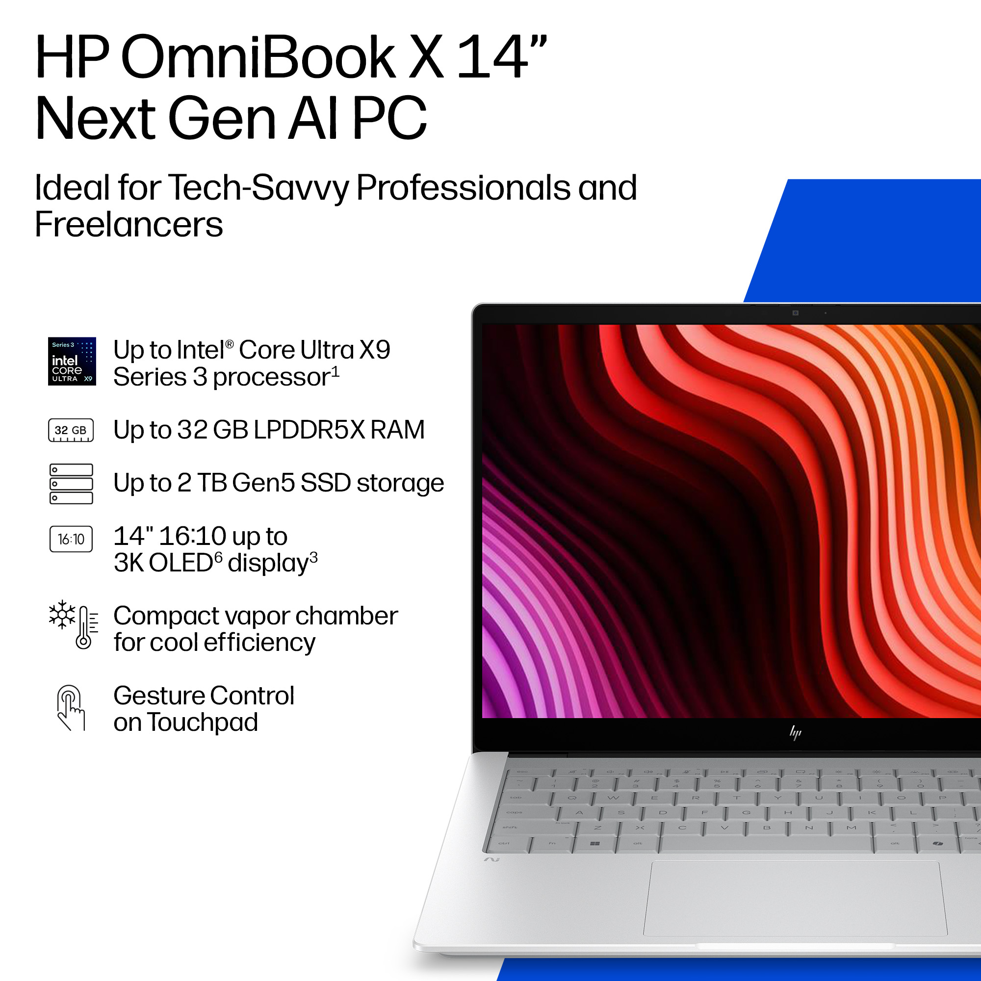 HP DQ8J4EA laptop Copilot+ PC Intel Core Ultra 7 356H – image 4