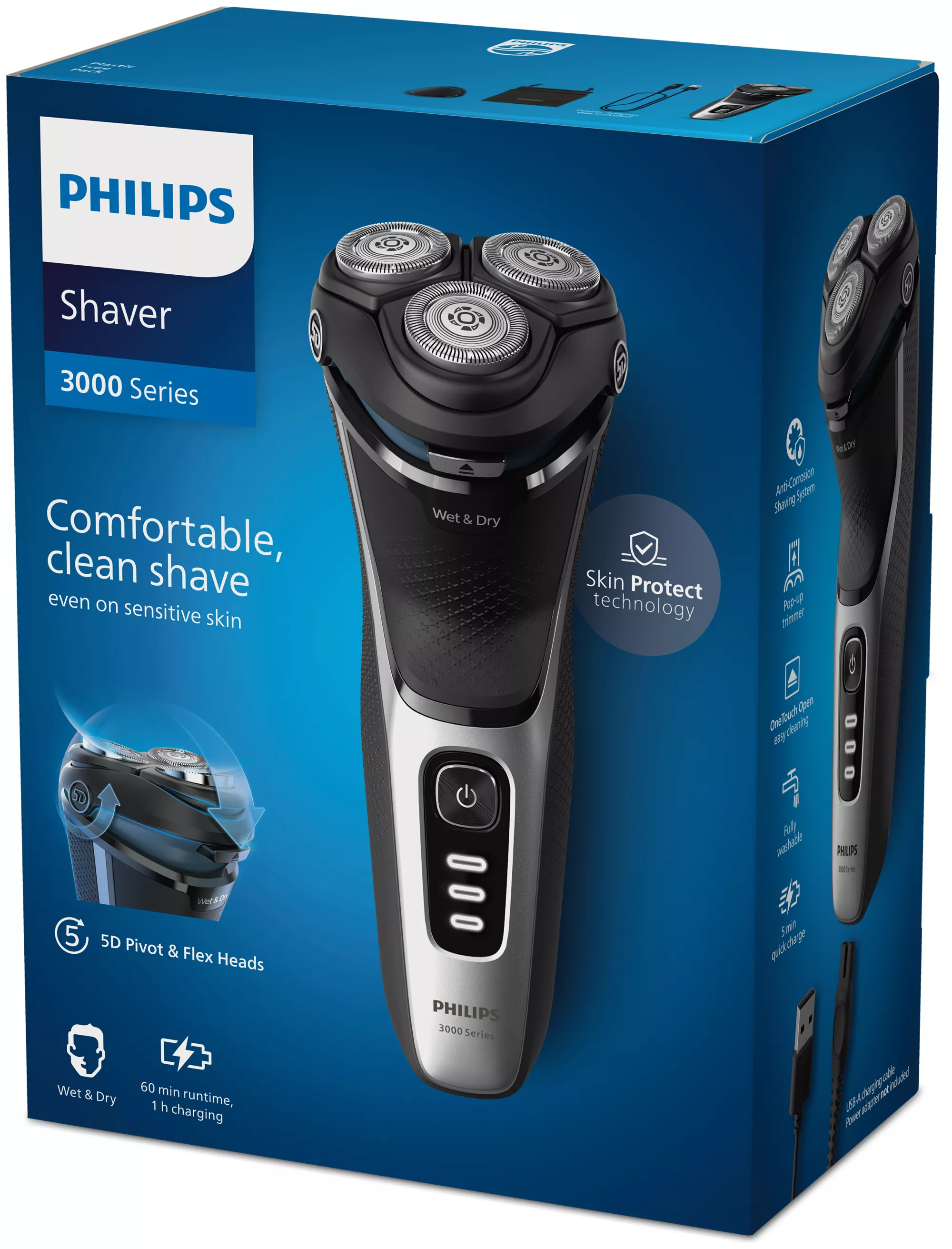 Philips 3000 series Shaver S3241/12 Wet & Dry Electric Shaver – image 3