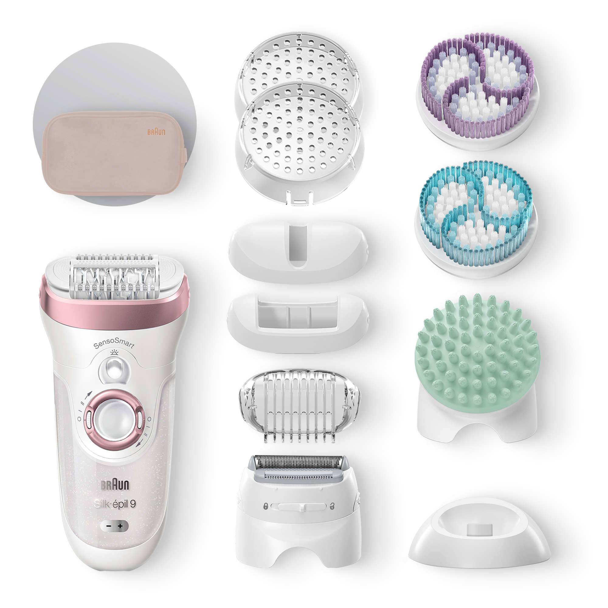 Braun Silk-épil 9 81702657 epilator 40 tweezers Rose gold, White – image 6