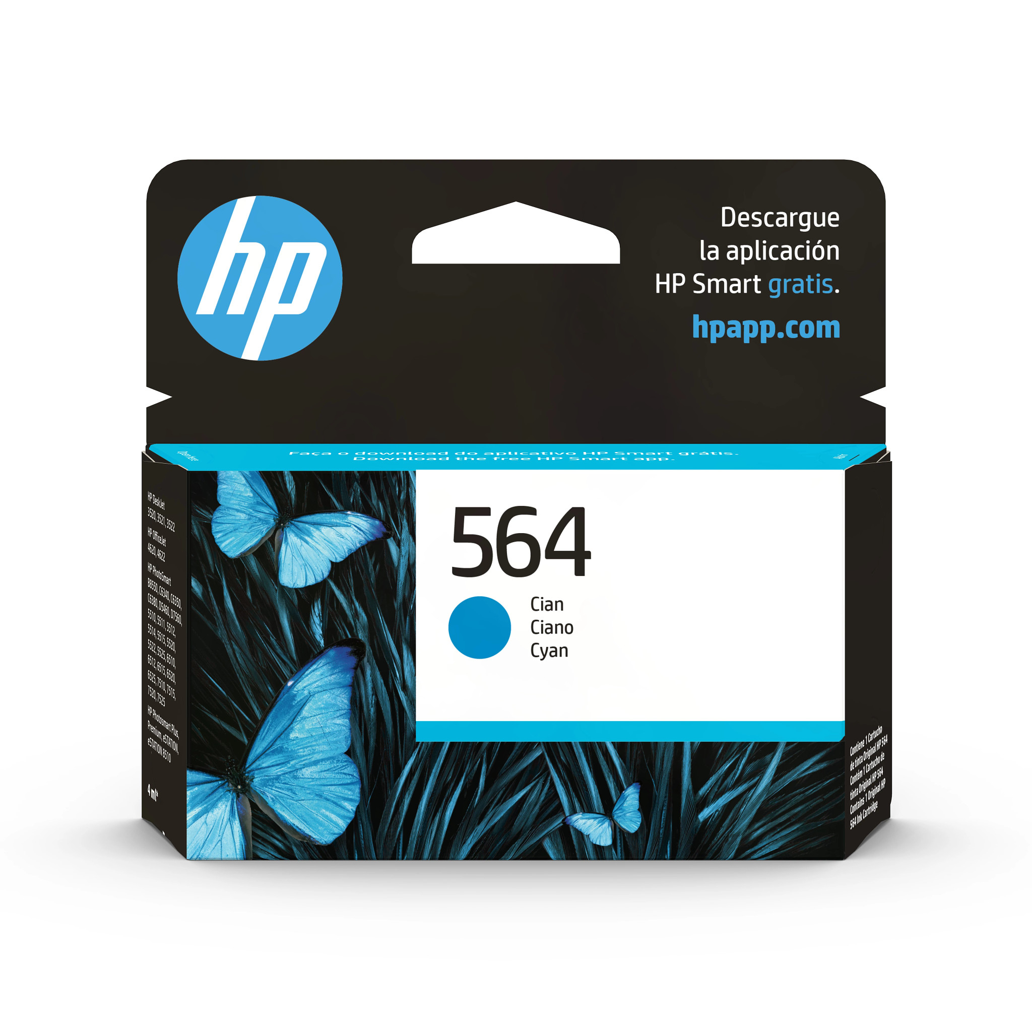 Cartucho de Tinta HP 564 - Cian - Original - (CB318WL) - CB318WL
