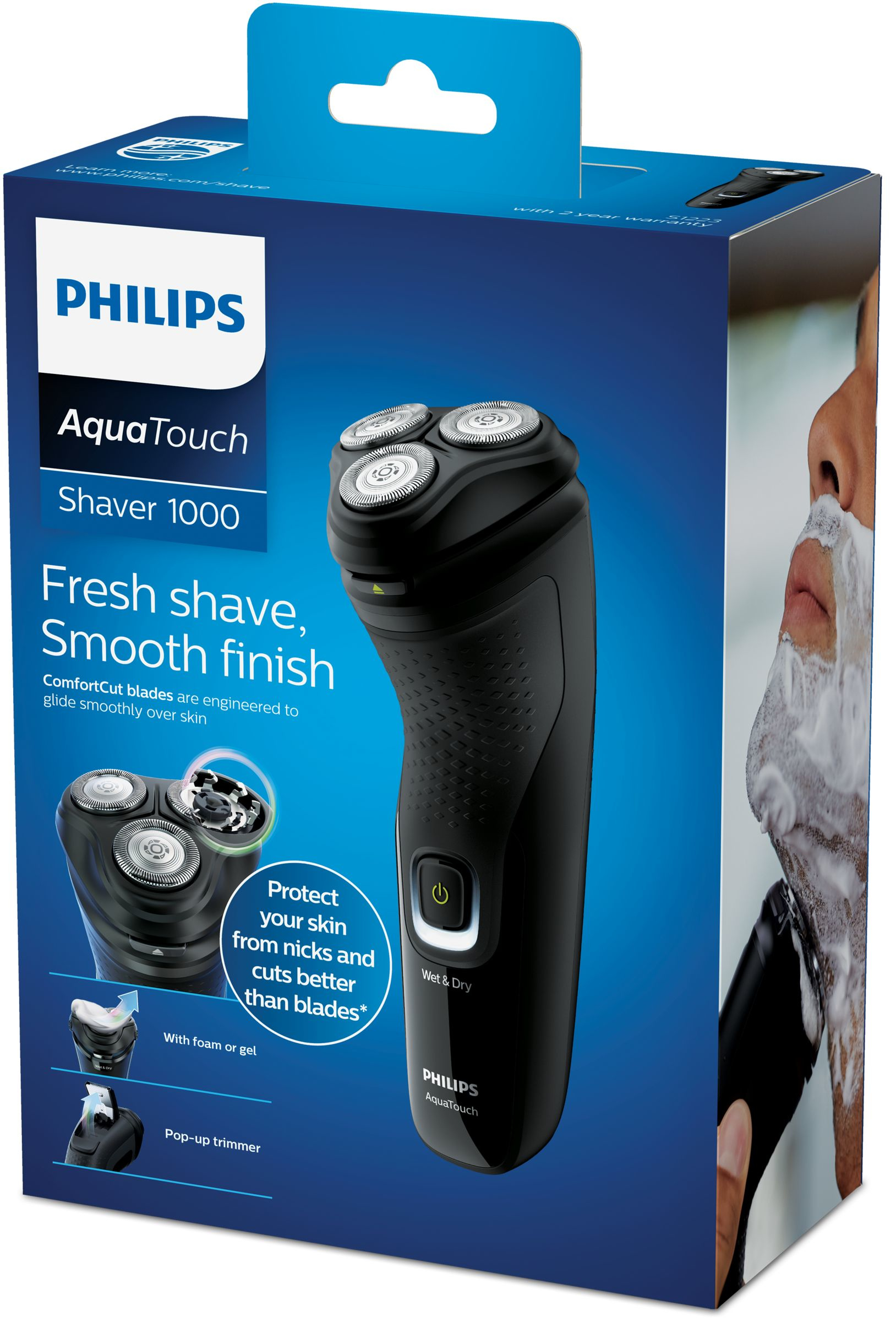 Philips 1000 series S1223/45 men's shaver Rotation shaver Trimmer Black – image 2