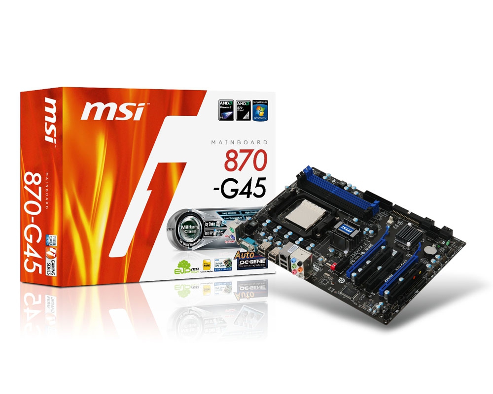MSI 870-G45 motherboard Socket AM3 ATX – image 4