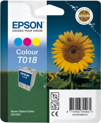 Epson T018 Ink Cartridge Three Colour – image 2