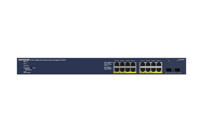 NETGEAR 18-Port PoE Gigabit Ethernet Smart Switch (GS716TP) – image 3