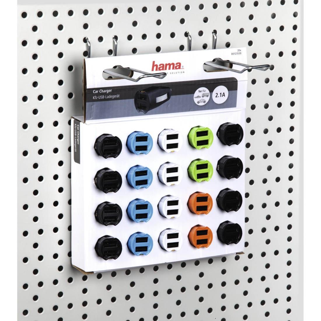 Hama 00178268 mobile device charger Universal Black, Blue, Red, White USB Auto – image 3