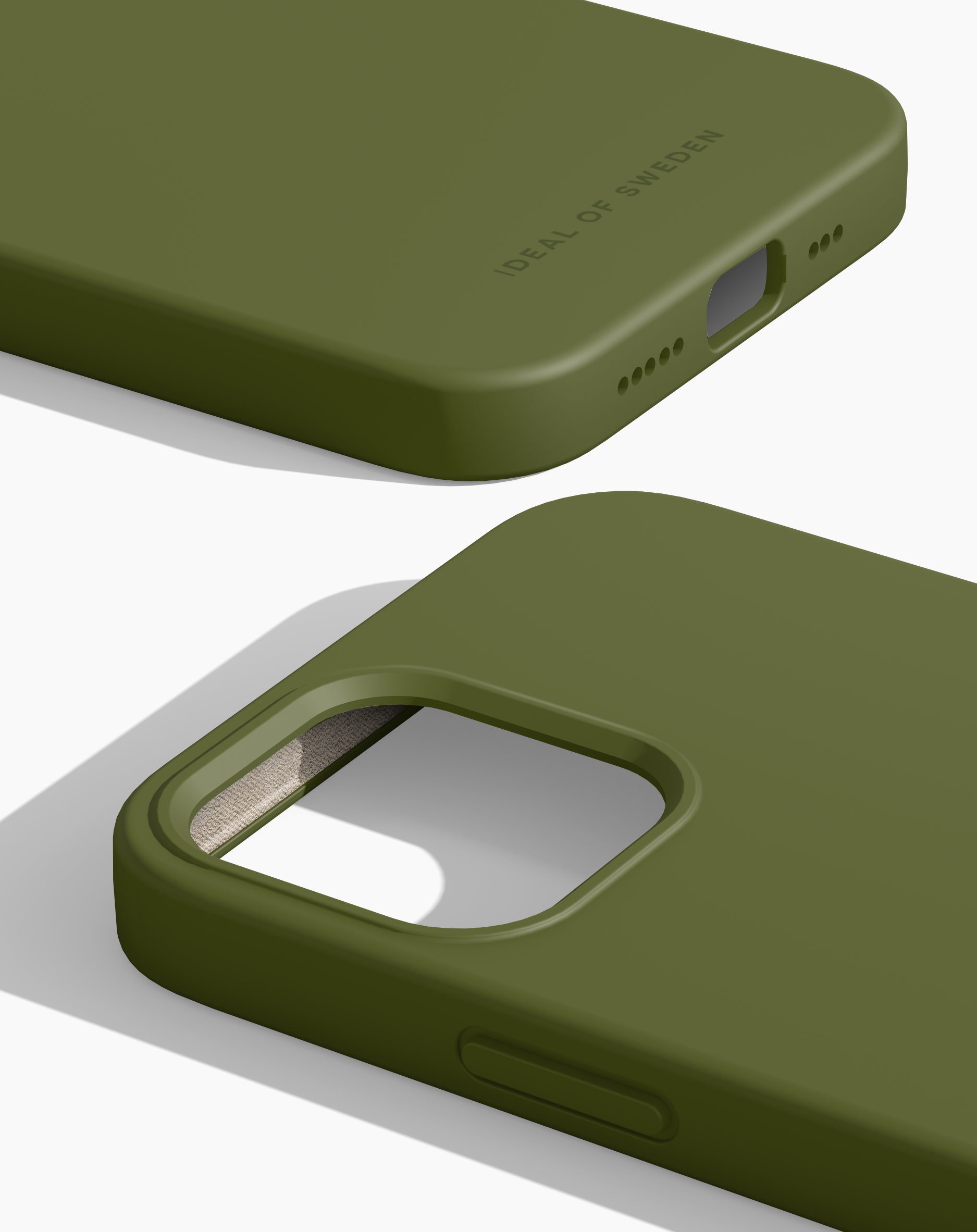 iDeal of Sweden Silicone Case MagSafe iPhone 12/12P Khaki – image 2