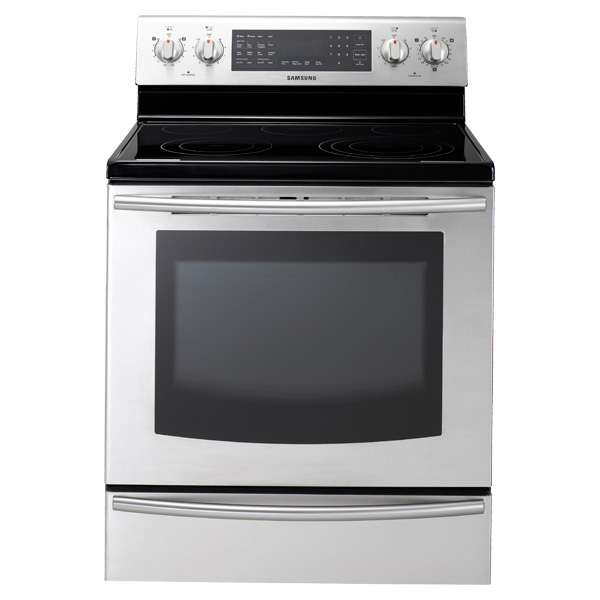 Samsung NE595ROABSR cooker Freestanding cooker Electric Black, Stainless steel