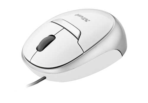 Trust Retractable Optical Mini Mouse MI-2850Sp - White, 4 Pack