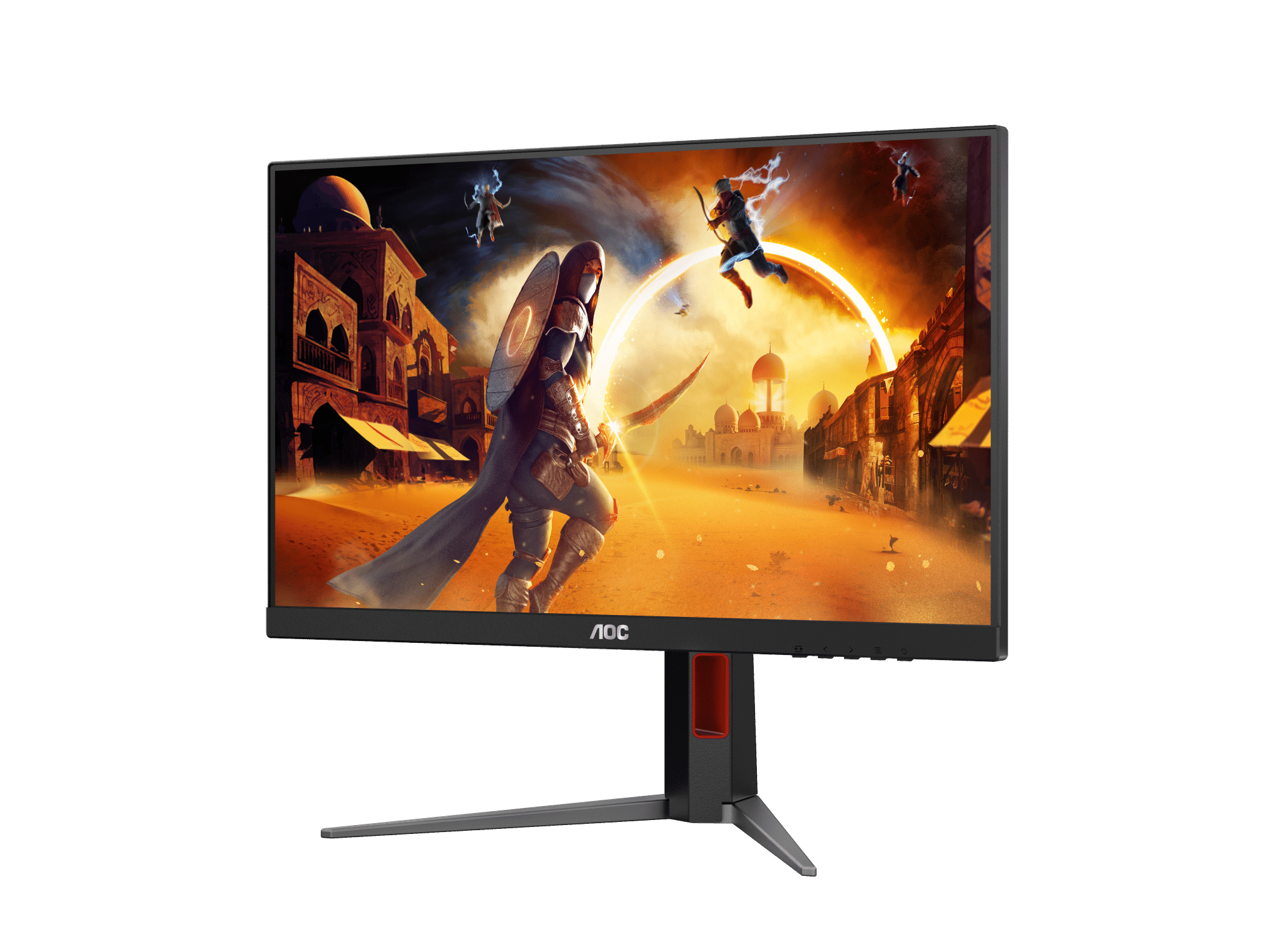 Monitor 24" 1920x1080 180Hz 0.5ms, AOC 24G4, Panel IPS, G-Sync, 1 DisplayPort + 2 HDMI, VESA 100mm