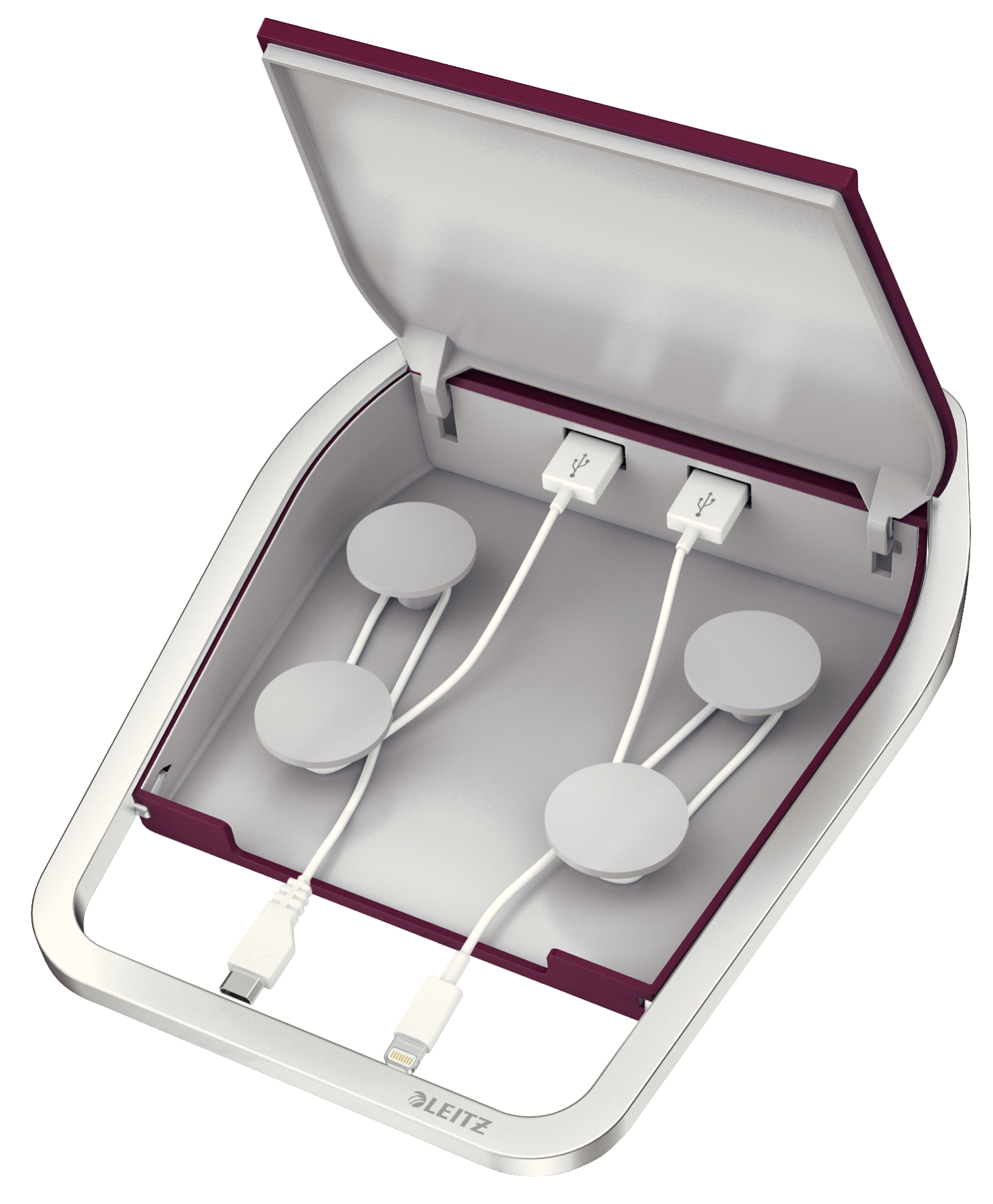Leitz 65120028 mobile device charger Smartphone, Tablet Red, Silver AC Indoor – image 4