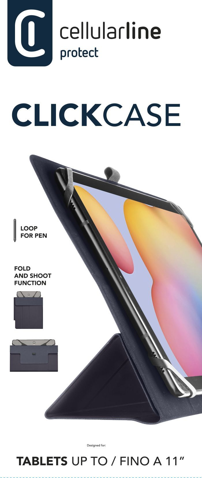 Cellularline Click Case - Tablet fino a 11''