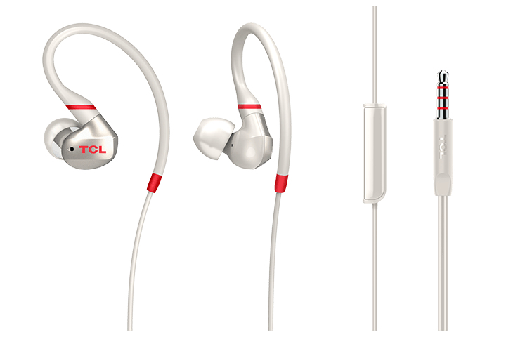 TCL ACTV100WT Headset Wired In-ear Calls/Music Red, White – image 2