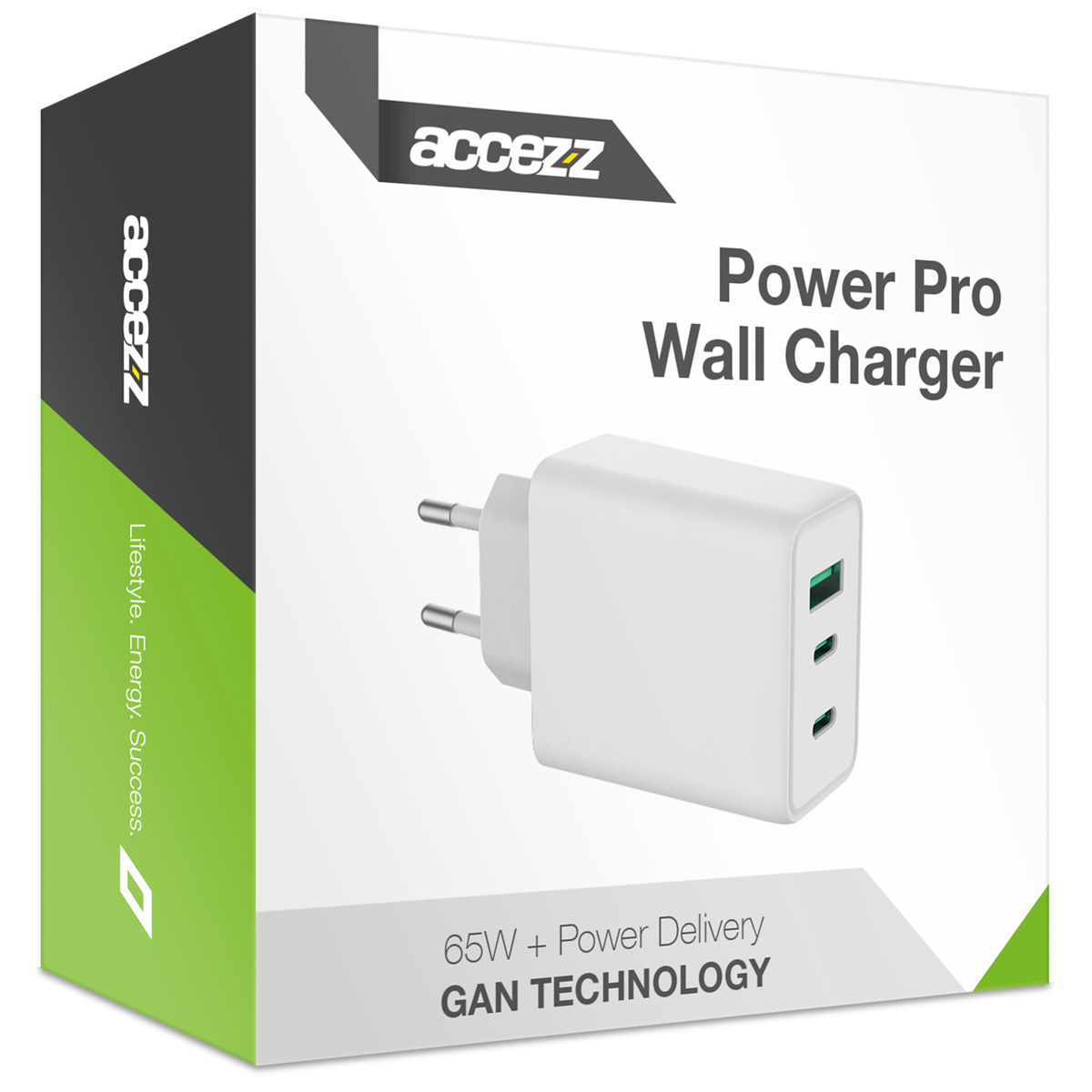 Accezz SH00049958 mobile device charger Universal White AC Fast charging Indoor – image 2