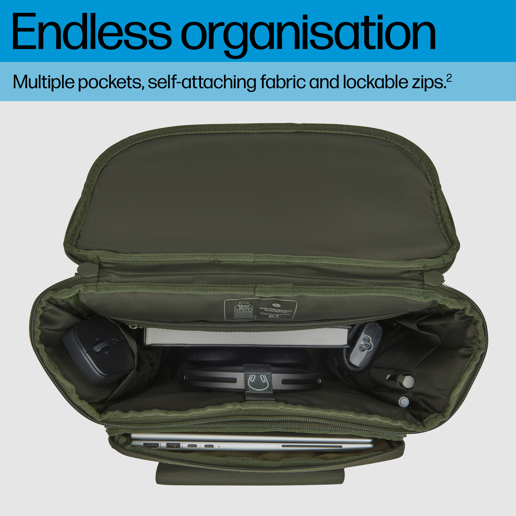 HP 15.6 Modular Laptop Backpack – image 6
