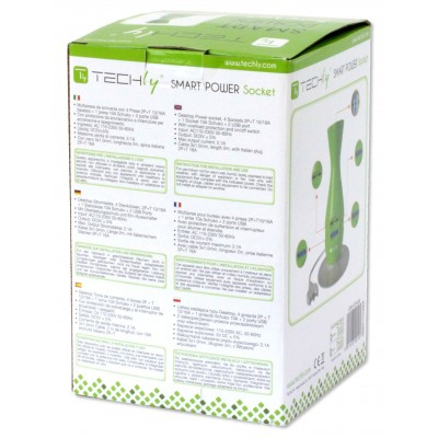 Techly Table Desk Smart Power Strip 5-ports USB Green – image 4