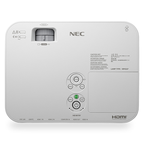NEC ME401W Standard throw projector 4000 ANSI lumens LCD WXGA (1280x800) White – image 8