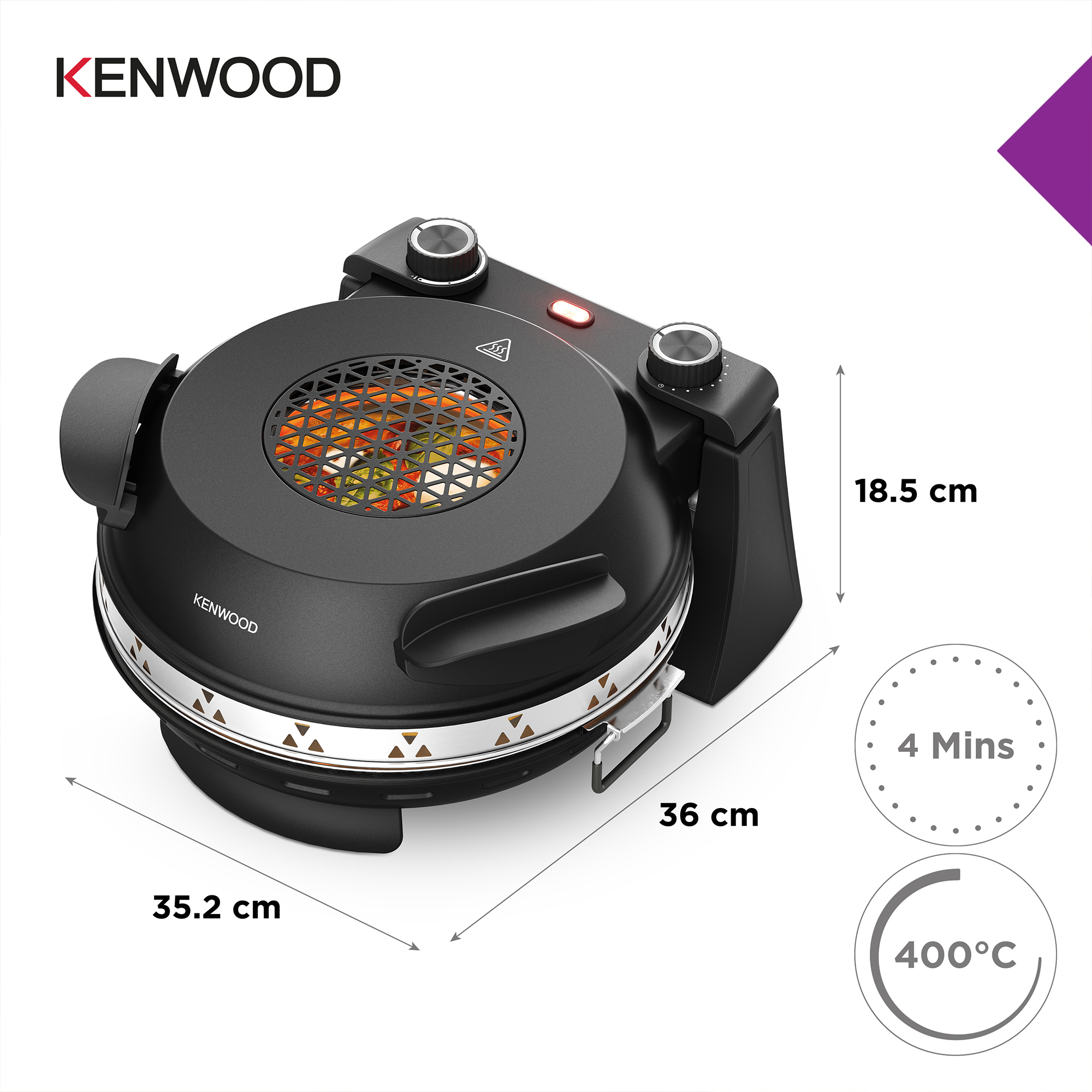 Kenwood KPO10.000BK pizza maker/oven – image 5