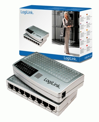 LogiLink Fast Ethernet Desktop Switch 8-Port – image 2