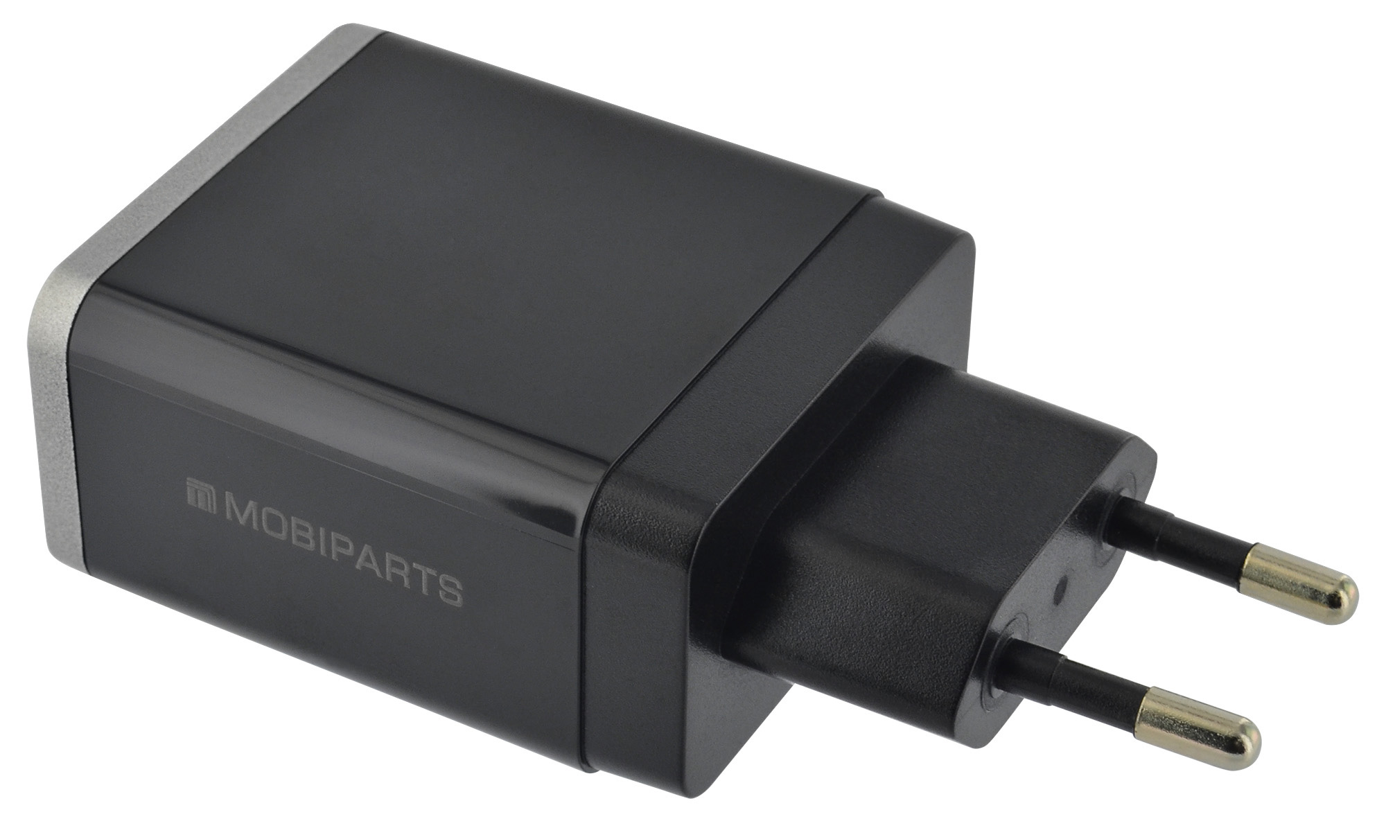 Mobiparts Wall Charger Dual USB 2.4A + Micro USB Cable Black – image 2