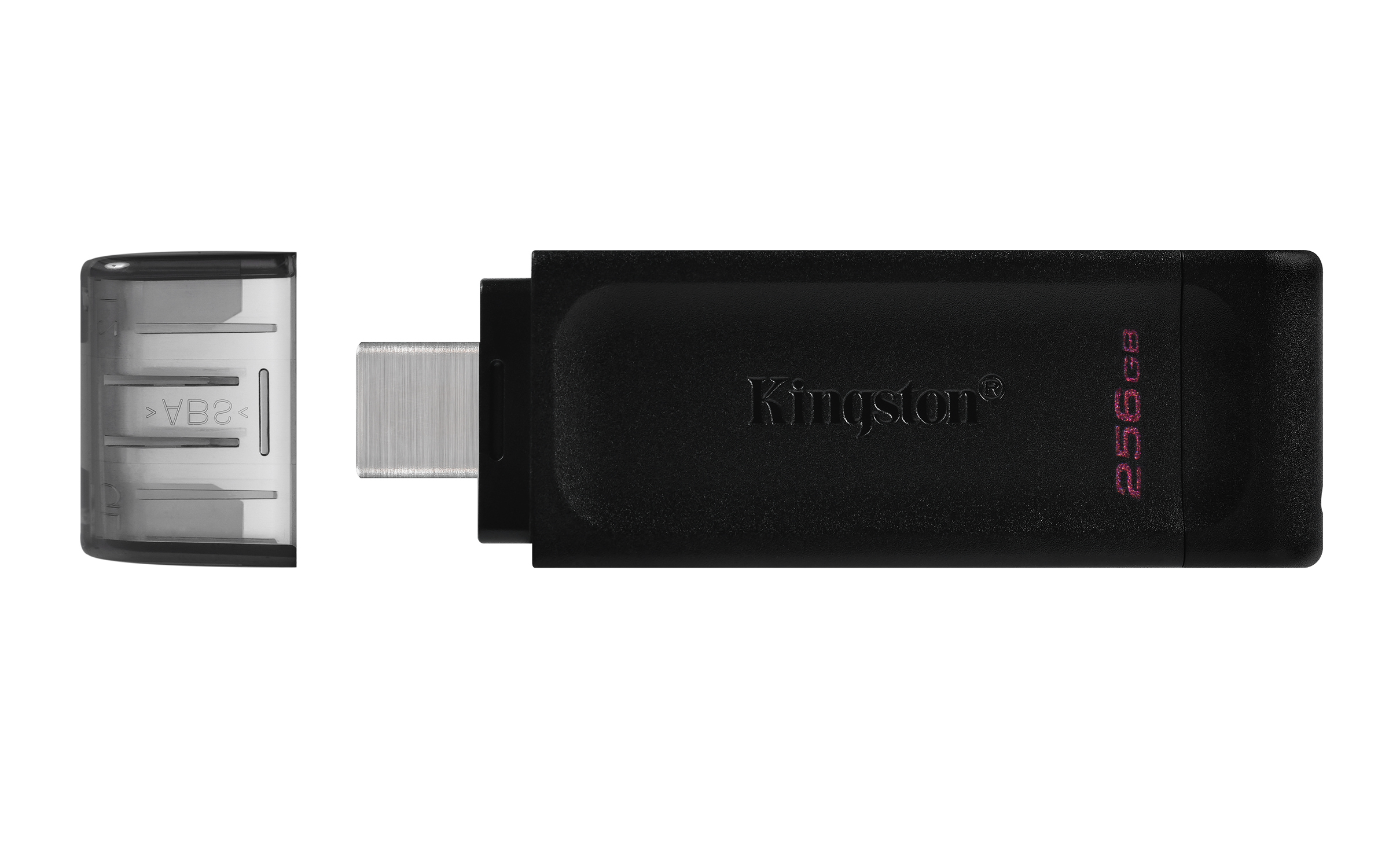 Memoria USB Kingston DataTraveler 70 - 256GB - USB-C 3.2 - Negro - DT70/256GB Memoria USB Kingston DataTraveler 70 - 256GB - USB-C 3.2 - Negro - DT70/256GB