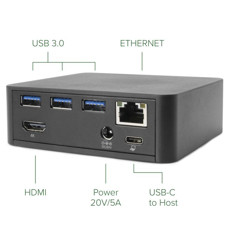 Plugable Technologies UD-CAM laptop dock/port replicator Docking USB 3.2 Gen 1 (3.1 Gen 1) Type-C Black – image 2