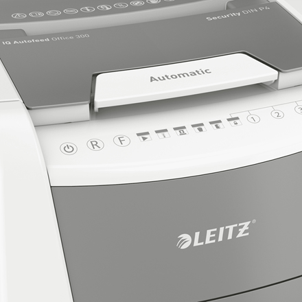 Leitz IQ Autofeed Office 300 Automatischer Aktenvernichter Partikelschnitt P4 – Foto 6 von 11