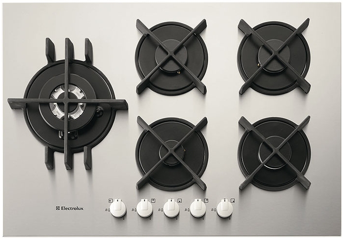 Electrolux EHG70830X hob Stainless steel Built-in Gas 5 zone(s)