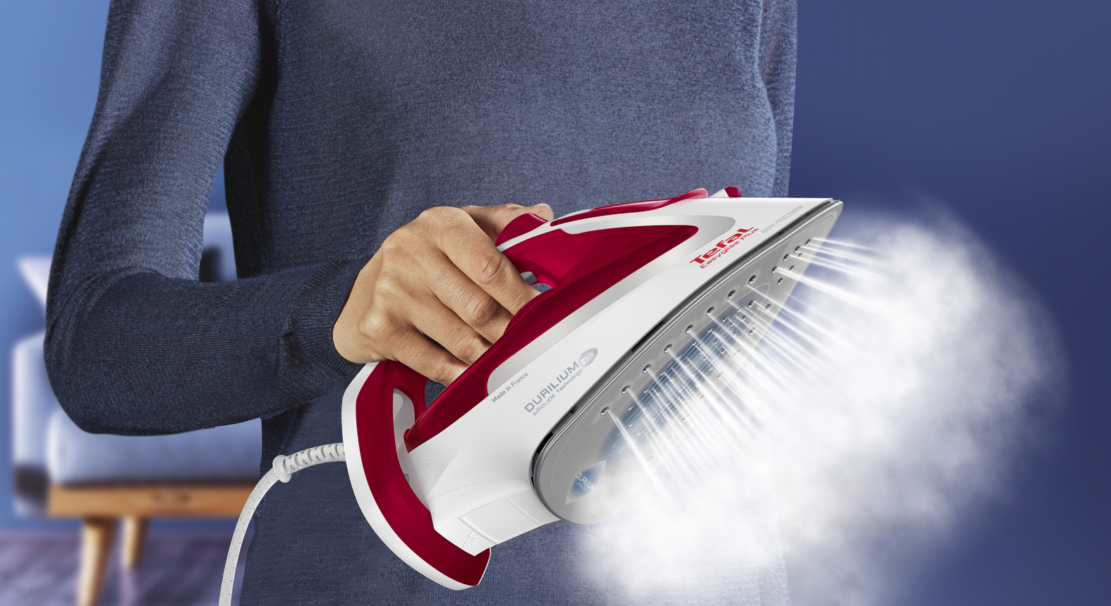 Tefal EasyGliss Plus FV5717 Dry & Steam iron Durilium soleplate – image 5