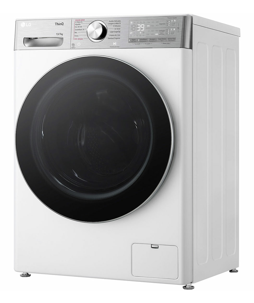 LG F4DR9537S2W washer dryer Freestanding Front-load White