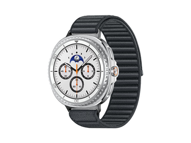 Samsung Galaxy Watch 8 Classic, LTE + Bluetooth, 46mm, Hybrid Band, White + Fabric Band, Graphite, S/M – image 1