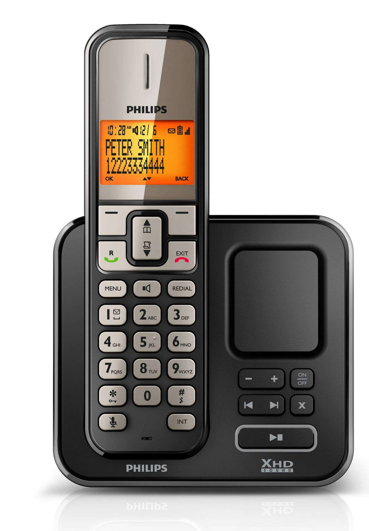 Philips Perfect sound SE2751B/51 telephone Analog telephone Caller ID Black, Grey – image 2