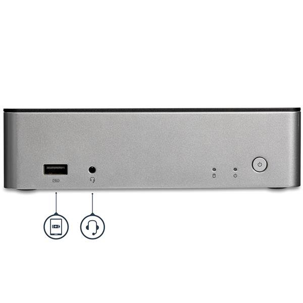 StarTech.com Dual-Monitor USB-C Dock for Windows - 2.5” SATA SSD/HDD Bay – image 4