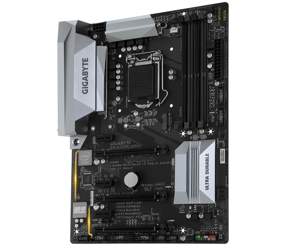 GIGABYTE GA-Z270X-UD3 motherboard Intel® Z270 LGA 1151 (Socket H4) ATX – image 1